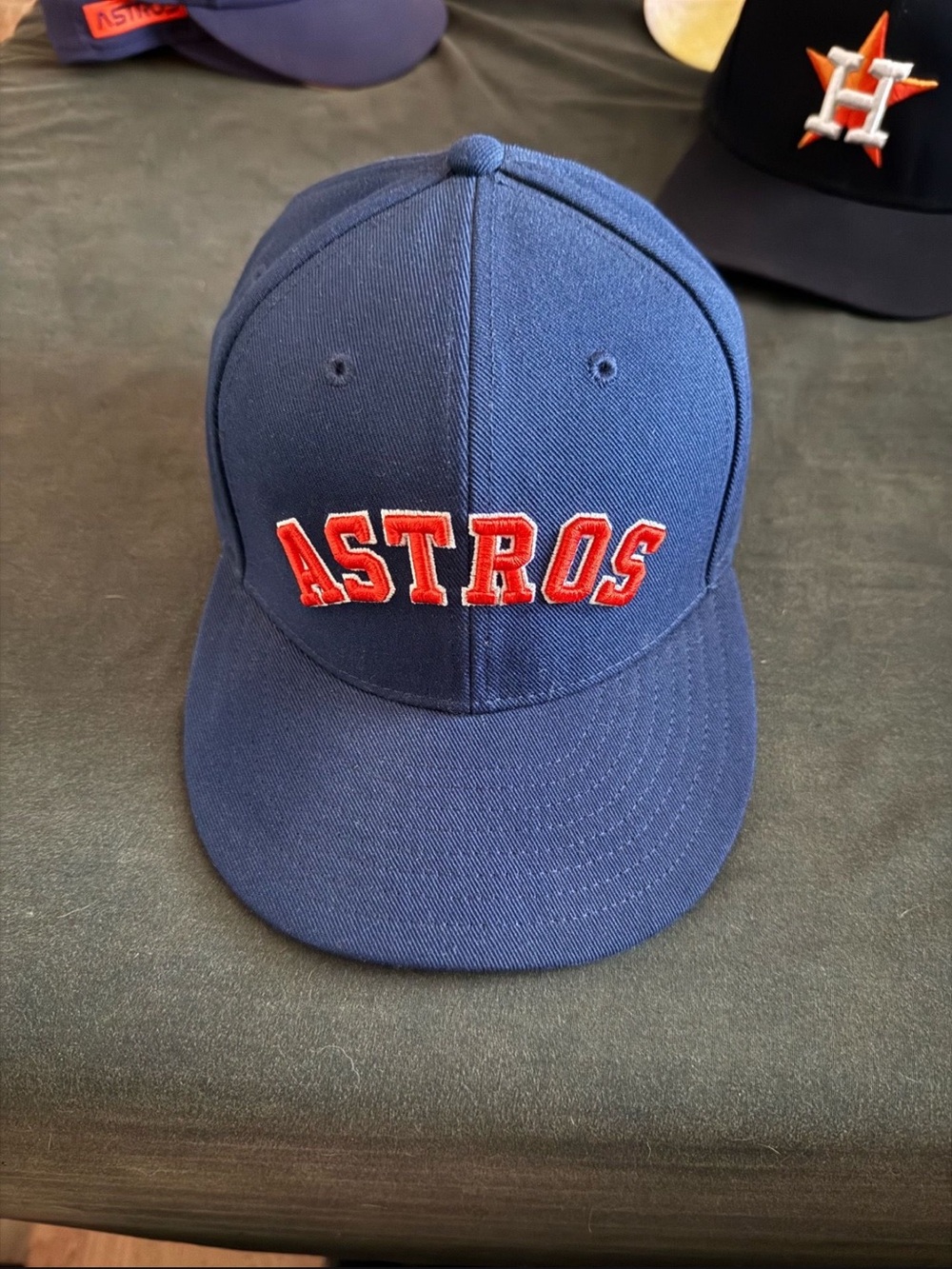 Nike Kids Navy Baseball Cap with Red Astros Embroidery